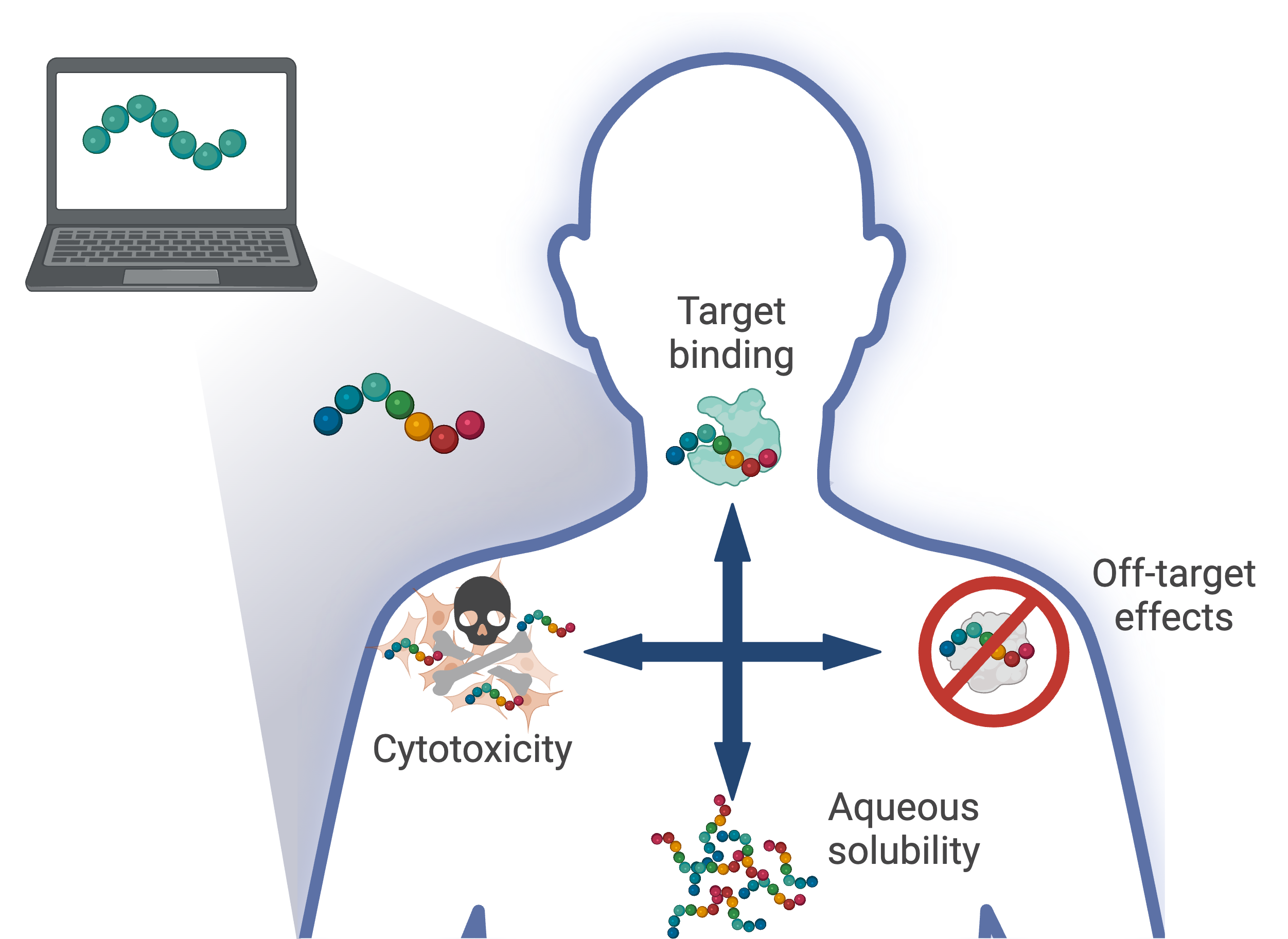 Data-driven design of multi-functional therapeutic peptides